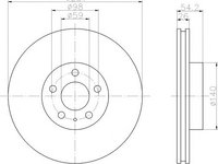 Disc frana LANCIA DELTA (831AB0) - HELLA PAGID 8DD 355 103-941