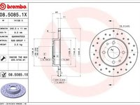 Disc frana LANCIA DELTA II 836 BREMBO 08.5085.1X