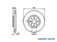 Disc frana Lancia DELTA III (844) 2008-2016 #3 09518030