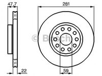 Disc frana LANCIA KAPPA 838A BOSCH 0986478993