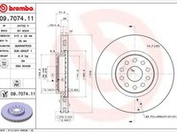 Disc frana LANCIA KAPPA 838A BREMBO 09707411