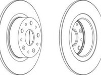 Disc frana LANCIA KAPPA (838A), LANCIA GAMMA cupe, LANCIA KAPPA SW (838B) - WAGNER WGR0805-1