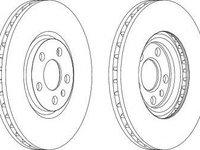 Disc frana LANCIA PHEDRA (179) (2002 - 2010) FERODO DDF1165C piesa NOUA