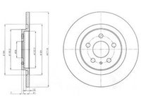 Disc frana LANCIA PHEDRA 179 DELPHI BG3741