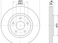 Disc frana LANCIA VOYAGER microbus (RT) (2011 - 2016) TEXTAR 92278903 piesa NOUA