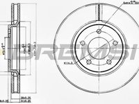 Disc frana LANCIA VOYAGER microbus RT BREMSI DBB372V