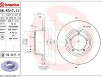 Disc frana LAND ROVER DEFENDER platou sasiu LD BREMBO 08534711