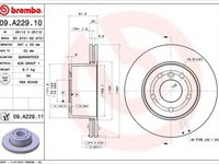 Disc frana LAND ROVER DISCOVERY II LJ LT BREMBO 09A22910