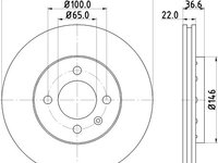 Disc frana LAND ROVER DISCOVERY III (LA, TAA) (2004 - 2009) KRIEGER 0950004126 piesa NOUA