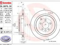 Disc frana LAND ROVER DISCOVERY III (LA_, TAA) (2004 - 2009) BREMBO 09.8876.31