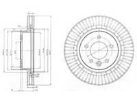 Disc frana LAND ROVER DISCOVERY III LA TAA DELPHI BG9006