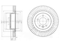 Disc frana LAND ROVER DISCOVERY III LA TAA DELPHI BG9926