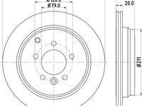 Disc frana LAND ROVER DISCOVERY IV (LA) (2009 - 2016) KRIEGER 0950004125 piesa NOUA