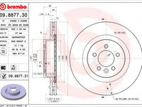 Disc frana LAND ROVER DISCOVERY IV (LA) (2009 - 2020) BREMBO 09.8877.31