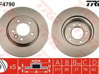 Disc frana LAND ROVER DISCOVERY IV LA TRW DF4790