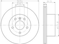 Disc frana LAND ROVER DISCOVERY Mk II (LJ, LT) - MINTEX MDC1445