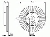 Disc frana LAND ROVER FREELANDER 2 (LF_, FA_) (2006 - 2014) BOSCH 0 986 479 974