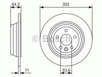 Disc frana LAND ROVER FREELANDER 2 (LF, FA) (2006 - 2014) BOSCH 0 986 479 B19 piesa NOUA