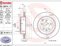 Disc frana LAND ROVER FREELANDER 2 LF FA BREMBO 09991411