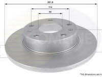 Disc frana LAND ROVER FREELANDER (LN) (1998 - 2006) COMLINE ADC1308 piesa NOUA