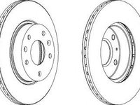 Disc frana LAND ROVER FREELANDER (LN) (1998 - 2006) FERODO DDF1151 piesa NOUA