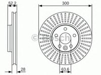 Disc frana LAND ROVER RANGE ROVER EVOQUE LV BOSCH 0986479974