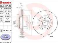 Disc frana LAND ROVER RANGE ROVER EVOQUE LV BREMBO 09A42711