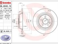 Disc frana LAND ROVER RANGE ROVER EVOQUE LV BREMBO 08A54011