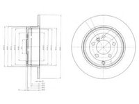 Disc frana LAND ROVER RANGE ROVER III (LM) (2002 - 2012) DELPHI BG4066 piesa NOUA