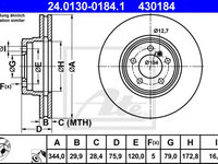Disc frana LAND ROVER RANGE ROVER Mk III (LM) (2002 - 2012) ATE 24.0130-0184.1