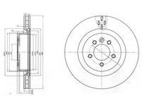 Disc frana LAND ROVER RANGE ROVER SPORT (LS) (2005 - 2013) DELPHI BG9007C