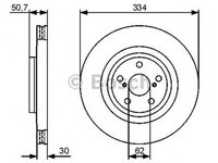 Disc frana LEXUS GS GRL1 GWL1 BOSCH 0986479426