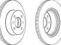 Disc frana LEXUS GS (GRS19, UZS19, URS19, GWS19) (2005 - 2011) FERODO DDF1006 piesa NOUA