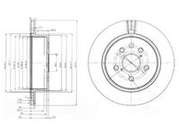 Disc frana LEXUS GS GRS19 UZS19 URS19 GWS19 DELPHI BG4024