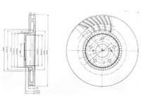 Disc frana LEXUS GS GRS19 UZS19 URS19 GWS19 DELPHI BG9011