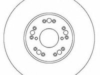 Disc frana LEXUS GS limuzina (JZS147), LEXUS IS I limuzina (JCE1_, GXE1_), LEXUS GS limuzina (UZS161, JZS160) - JURID 562248J