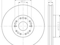 Disc frana LEXUS GS limuzina (UZS161, JZS160), LEXUS SOARER (UZZ40_), TOYOTA CELSIOR (UCF1_) - MINTEX MDC2517