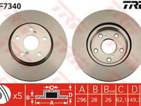 Disc frana LEXUS IS C GSE2 TRW DF7340 PieseDeTop