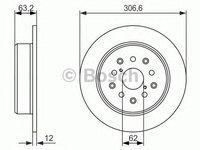 Disc frana LEXUS IS - Cod intern: W20270794 - LIVRARE DIN STOC in 24 ore!!!