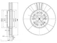 Disc frana LEXUS IS I JCE1 GXE1 DELPHI BG2829