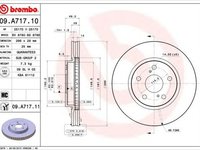 Disc frana LEXUS IS II GSE2 ALE2 USE2 BREMBO 09A71710