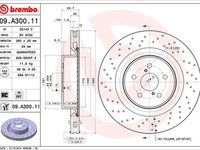 Disc frana LEXUS IS II GSE2 ALE2 USE2 BREMBO 09A30011