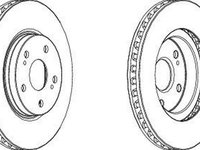 Disc frana LEXUS IS II GSE2 ALE2 USE2 FERODO DDF1814