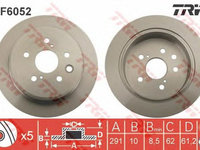 Disc frana LEXUS IS II GSE2 ALE2 USE2 TRW DF6052 PieseDeTop