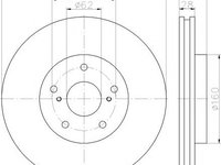 Disc frana LEXUS IS II limuzina (GSE2_, ALE2_, USE2_), TOYOTA CROWN limuzina (CRS_, JZS_, GRS18_, UZS_), TOYOTA REIZ I (GRX12_) - HELLA PAGID 8DD 355