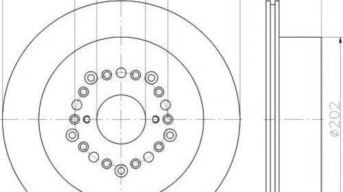 Disc frana LEXUS LS limuzina (UCF10) - MINTEX