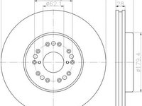 Disc frana LEXUS LS limuzina (UCF20) - MINTEX MDC1882