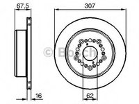 Disc frana LEXUS LS (UCF20) (1994 - 2000) BOSCH 0 986 479 023 piesa NOUA