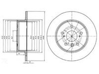 Disc frana LEXUS RX MCU15 DELPHI BG4156