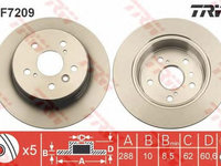 Disc frana LEXUS RX MCU15 TRW DF7209 PieseDeTop